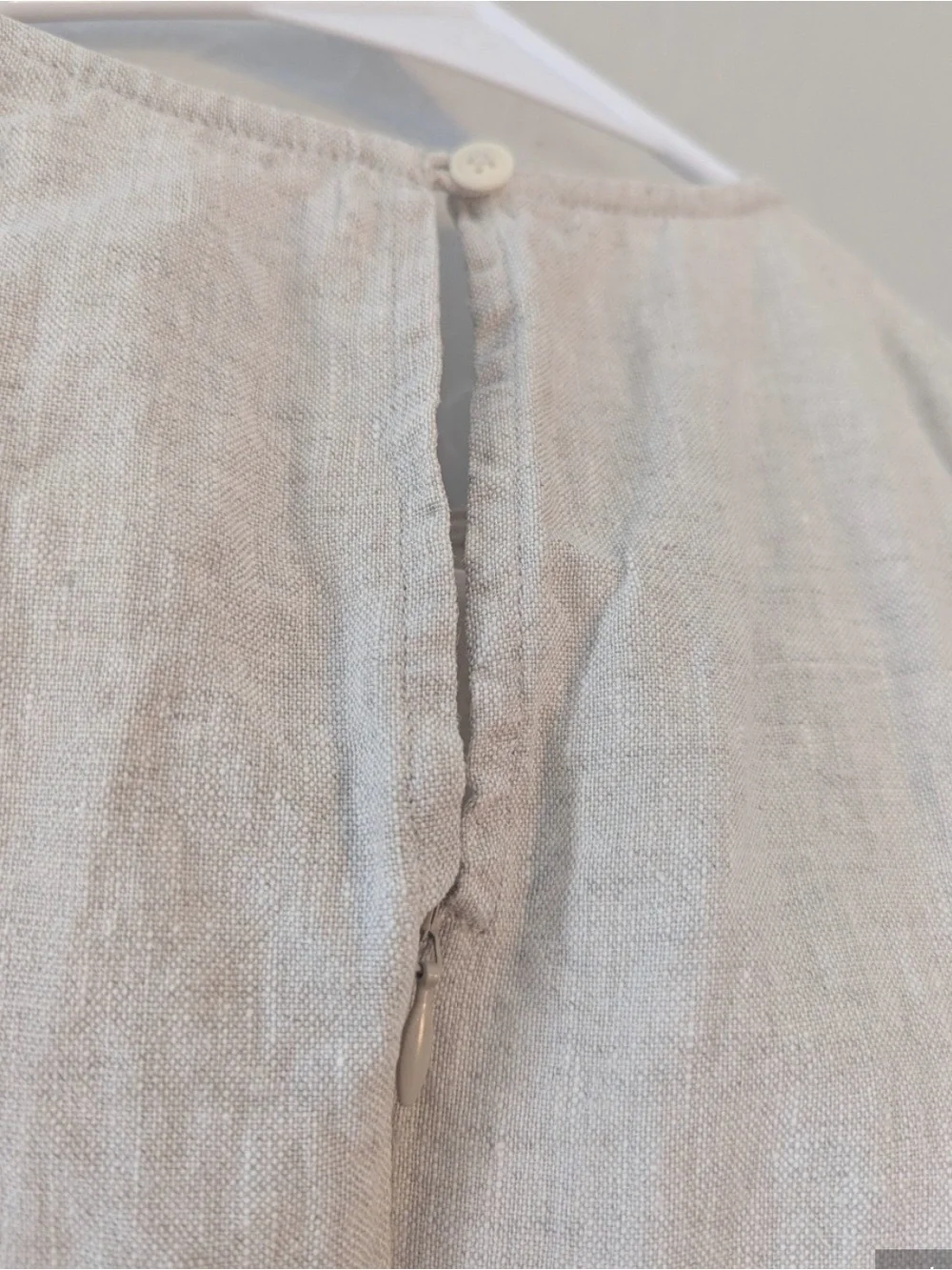 Reformation Naomi Sleeveless Tie-Waist Linen Jumpsuit in Natural Beige